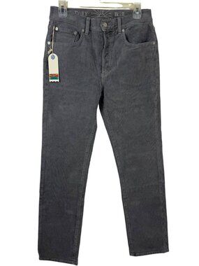 Daily Blue NEW Grey Corduroy Boost Straight Leg Jean Women's Size 27 Button Fly